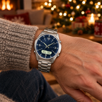 KI-generiertes Symbolbild: Herrenuhr am Handgelenk